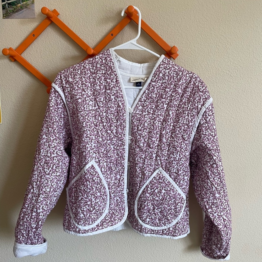 Universal Thread Burgundy Floral Jacket